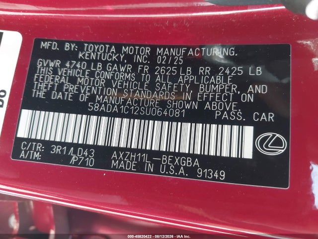 2025 LEXUS ES 300H 9