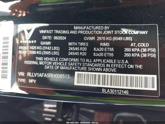 2024 VINFAST VF 8 PLUS 9
