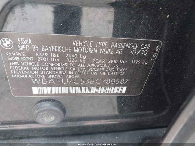 2011 BMW 535I XDRIVE 照片 9