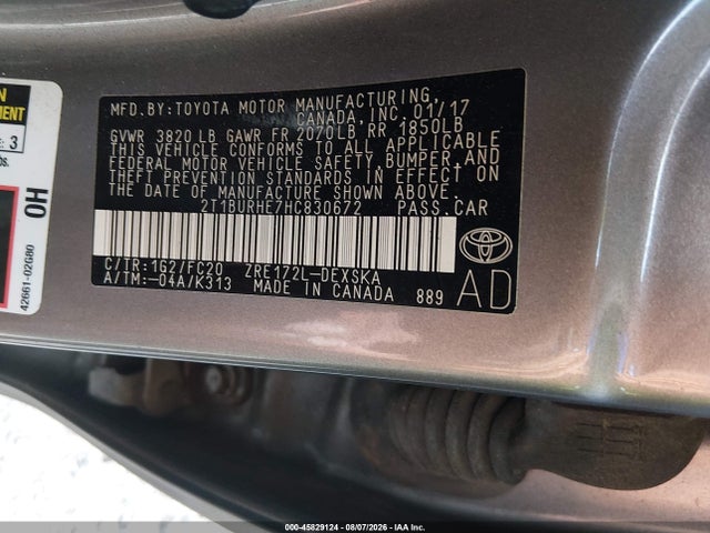 صورة 9 لـ 2017 Toyota COROLLA SE