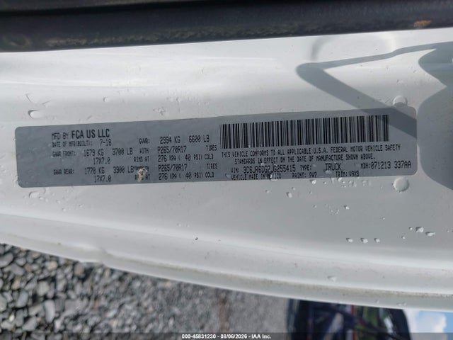 2018 RAM 1500 TRADESMAN 4X2 8' BOX photo 9