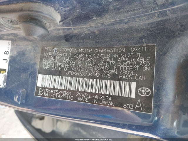 2011 Toyota PRIUS TWO — фото 9