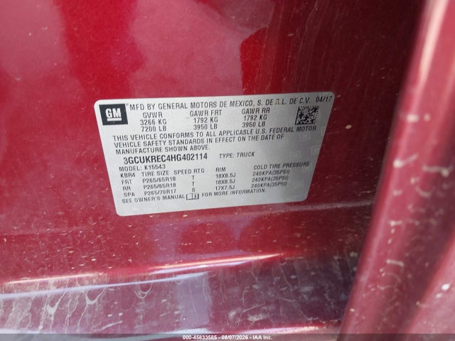 2017 CHEVROLET SILVERADO 1500 LT 9
