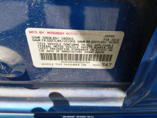 صورة 9 لـ 2012 Mitsubishi LANCER ES