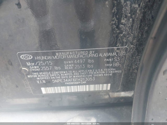 صورة 9 لـ 2015 Hyundai SONATA SPORT