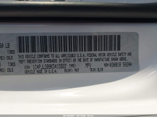 2019 JEEP CHEROKEE LIMITED FWD 9