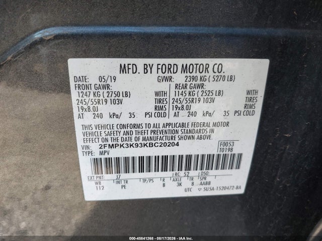 2019 FORD EDGE TITANIUM 9