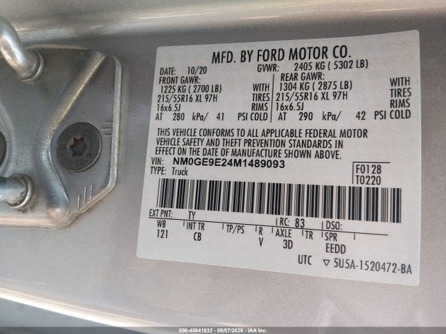 2021 FORD TRANSIT CONNECT XL PASSENGER 9