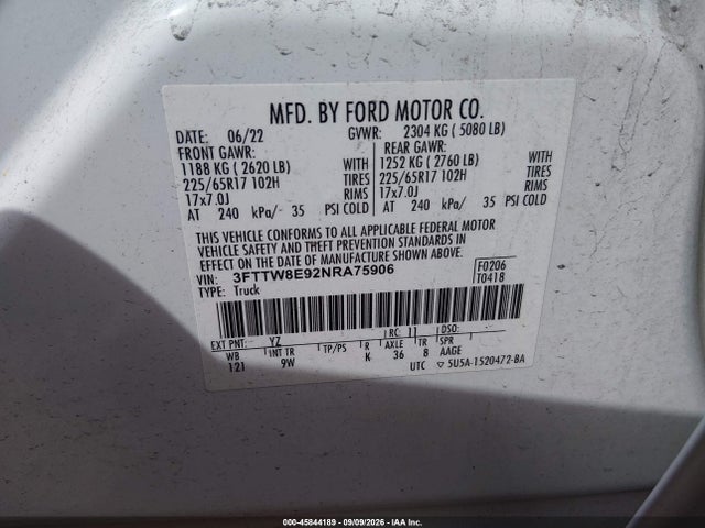 2022 FORD MAVERICK XL 9
