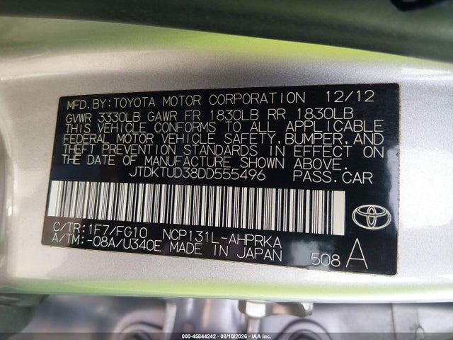2013 Toyota YARIS LE 照片 9