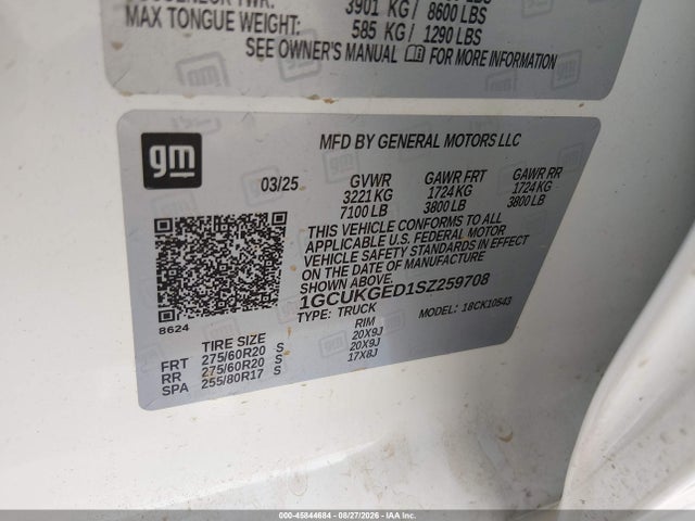 2025 CHEVROLET SILVERADO 1500 4WD SHORT BED LTZ 9