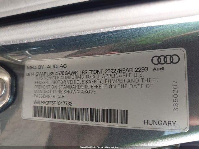 2015 AUDI A3 2.0T PREMIUM — фото 9