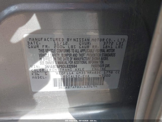 2013 Nissan SENTRA SV 照片 9