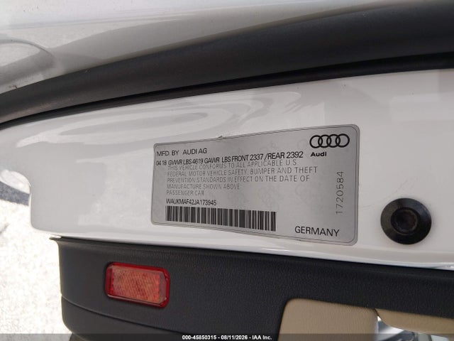 صورة 9 لـ 2018 AUDI A4 2.0T TECH ULTRA PREMIUM/2.0T ULTRA PREMIUM