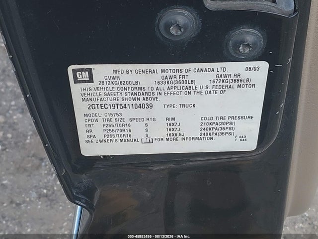 2004 GMC SIERRA 1500 SLT photo 9