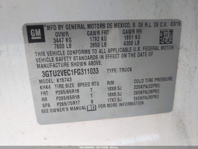 2015 GMC SIERRA 1500 SLT — фото 9