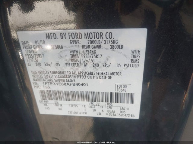 2010 FORD F-150 XLT 照片 9