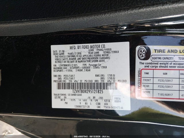 صورة 9 لـ 2009 FORD MUSTANG V6/V6 PREMIUM