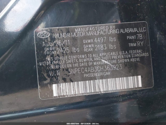 صورة 9 لـ 2012 Hyundai SONATA SE 2.0T