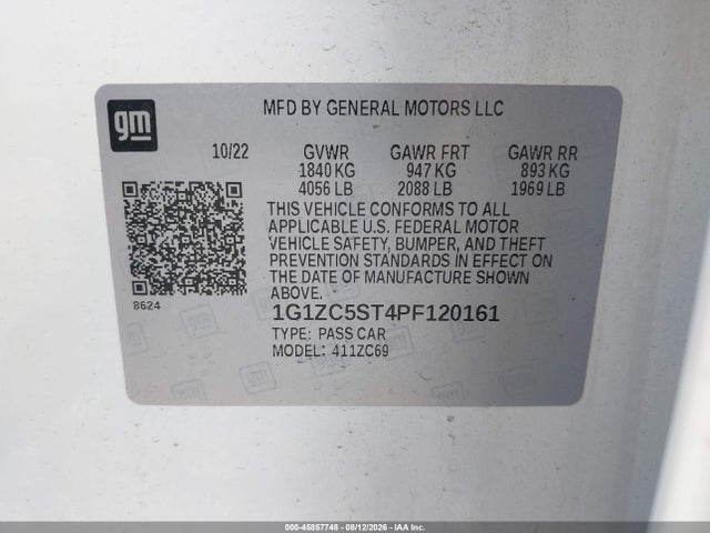 2023 CHEVROLET MALIBU FWD 1FL 9
