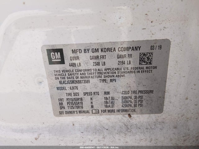 2019 BUICK ENCORE AWD ESSENCE 9