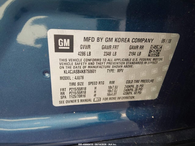 2019 BUICK ENCORE FWD PREFERRED 9