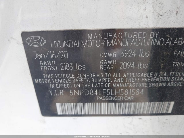 2020 Hyundai ELANTRA VALUE EDITION 照片 9