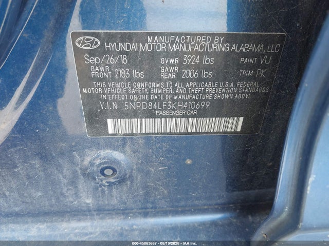 2019 HYUNDAI ELANTRA SEL 9