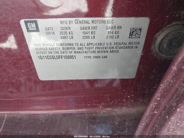 2015 Chevrolet MALIBU 1LT 照片 9