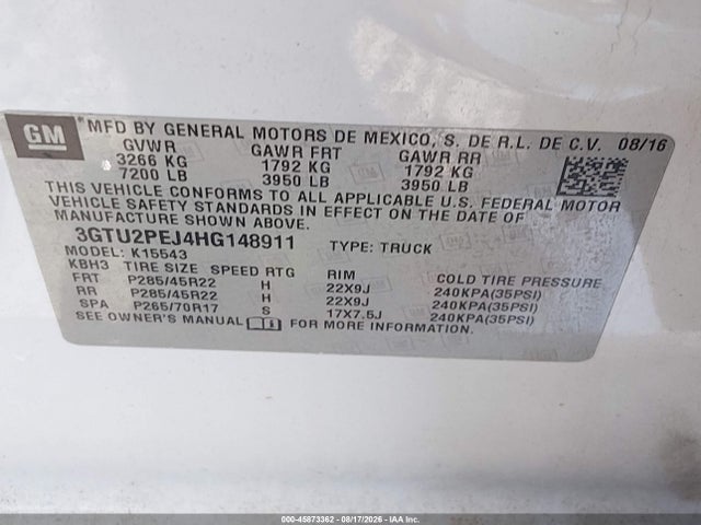 2017 GMC SIERRA 1500 DENALI 9