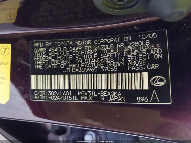 2006 Lexus ES 330 photo 9