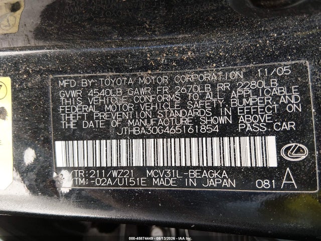 2006 Lexus ES 330 photo 9