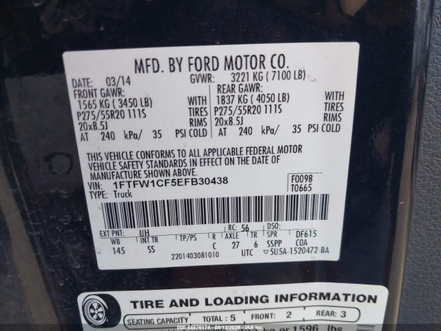2014 FORD F-150 STX 照片 9