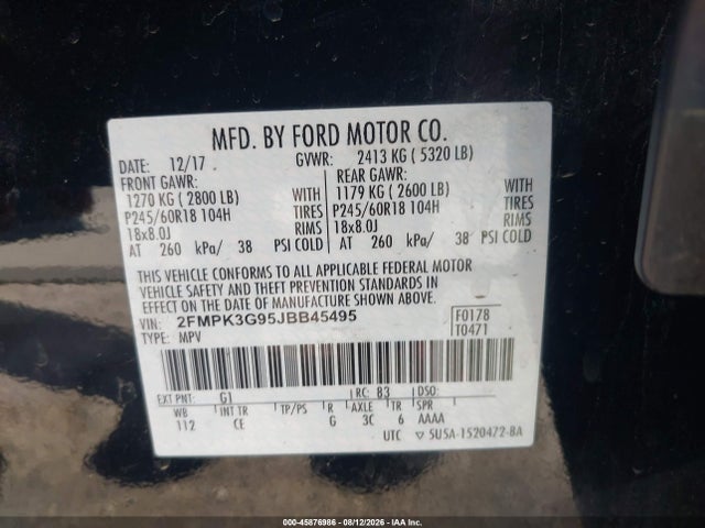 2018 FORD EDGE SE 9