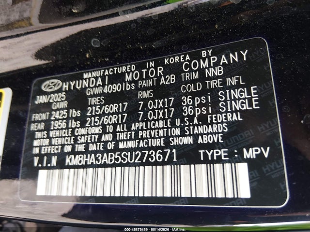 2025 HYUNDAI KONA SE 9