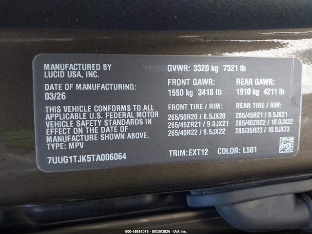 2026 LUCID GRAVITY TOURING 9