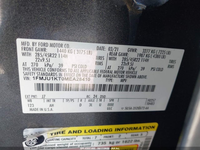 2021 FORD EXPEDITION LIMITED 9