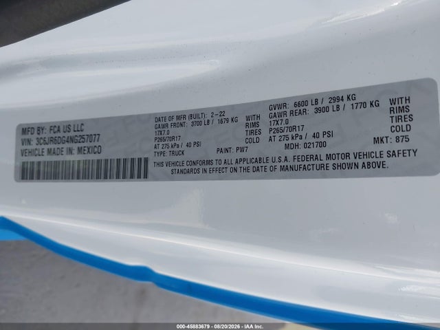 2022 RAM 1500 CLASSIC TRADESMAN 4X2 8' BOX 9