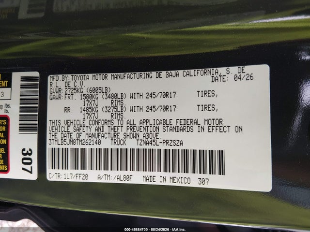 2026 TOYOTA TACOMA SR5 9