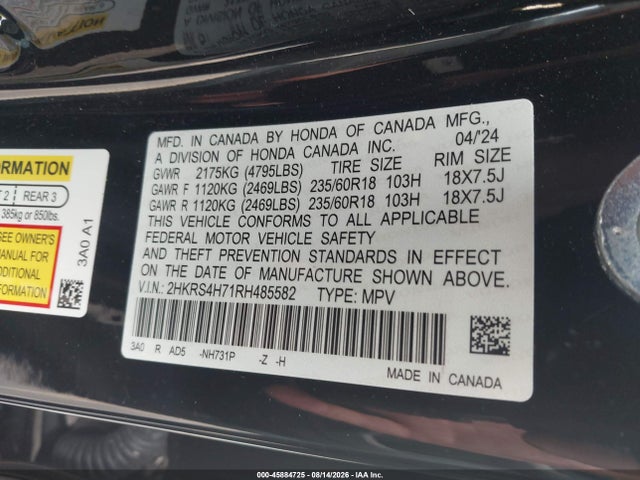 2024 HONDA CR-V EX-L AWD 9
