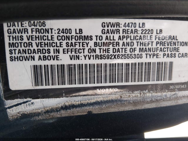 2006 Volvo S60 2.5T — фото 9
