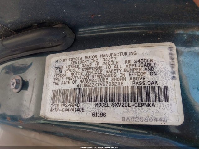 1997 Toyota CAMRY LE 照片 9