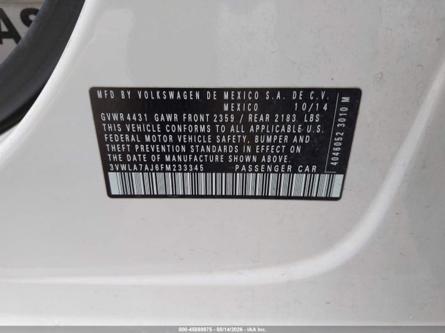 صورة 9 لـ 2015 Volkswagen JETTA 2.0L TDI SEL