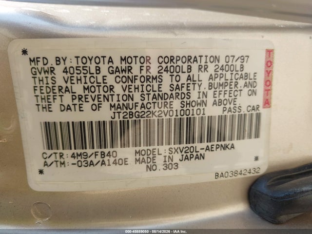 1997 Toyota CAMRY LE 照片 9