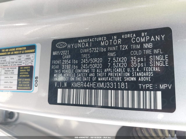 2021 HYUNDAI PALISADE SEL 9