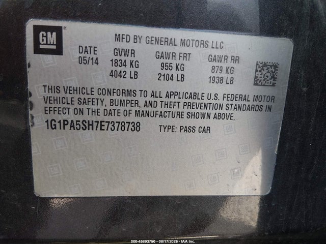 2014 Chevrolet CRUZE LS AUTO 照片 9