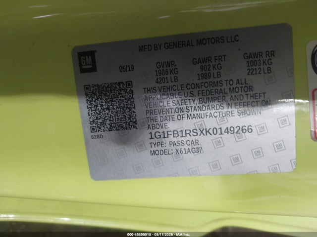 2019 Chevrolet CAMARO 1LT 照片 9