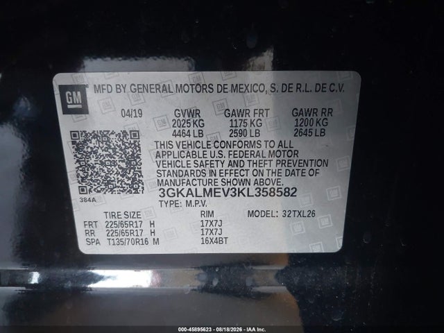 2019 GMC TERRAIN SLE 9