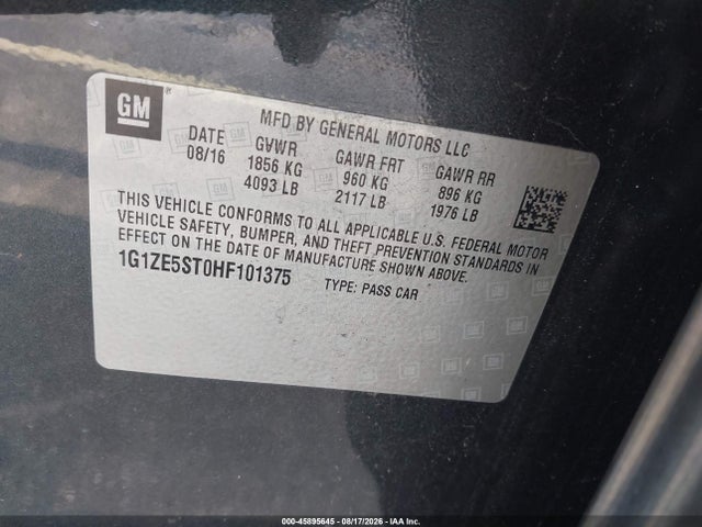 2017 Chevrolet MALIBU 1LT 照片 9