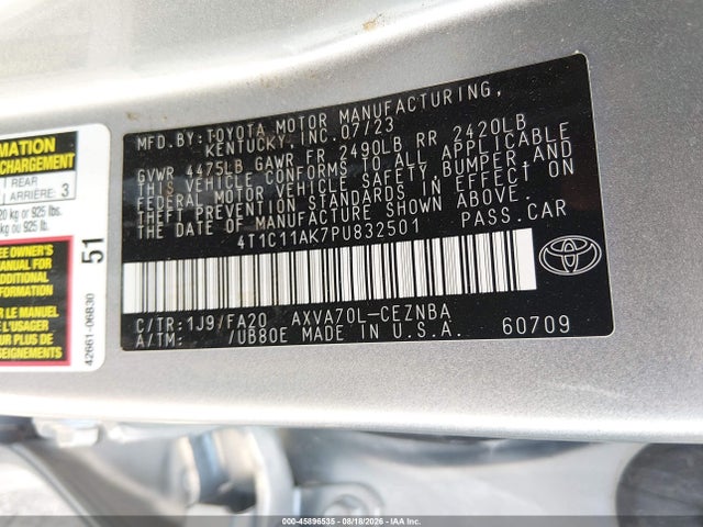 2023 TOYOTA CAMRY LE 9